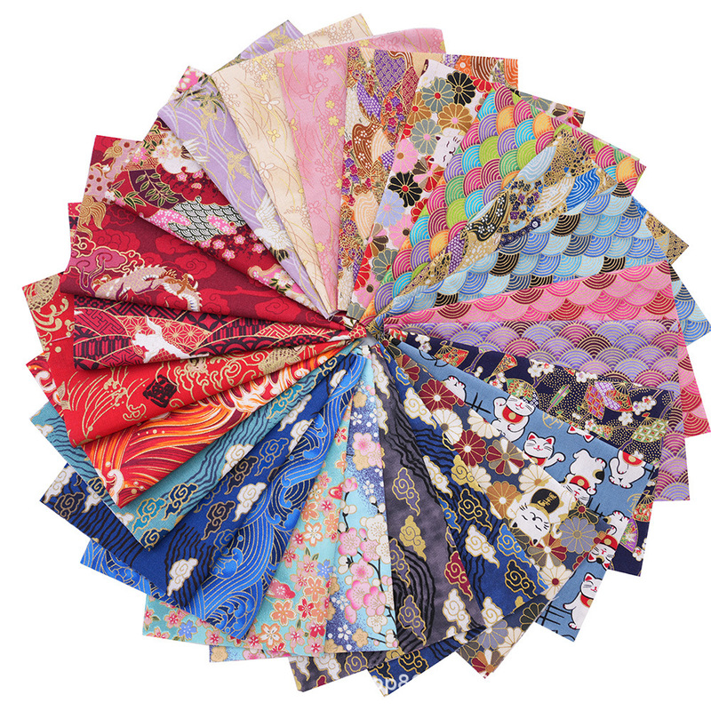 Bronzing and Style Plain Handmade Teaching Small Cloth Head Small Flower Cloth Group Rags Japanese Style High Density Pure Cotton Cloth Bronzing and Style Plain Handmade Teaching Small Cloth Head Small Flower Cloth Group Rags Japanese Style High Density Pure Cotton Cloth