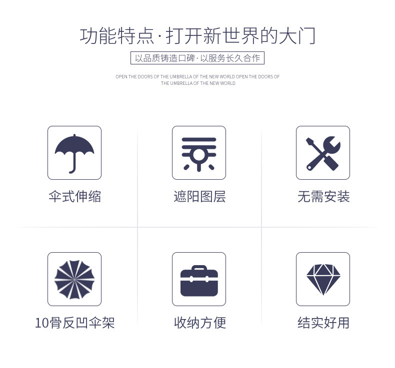 Cross-Border Best-Selling Car Sunshade Umbrella Cover, Easy-To-Carry Car Sunshade Curtain, Outdoor Sun Protection Gadget, Sunshade Shield