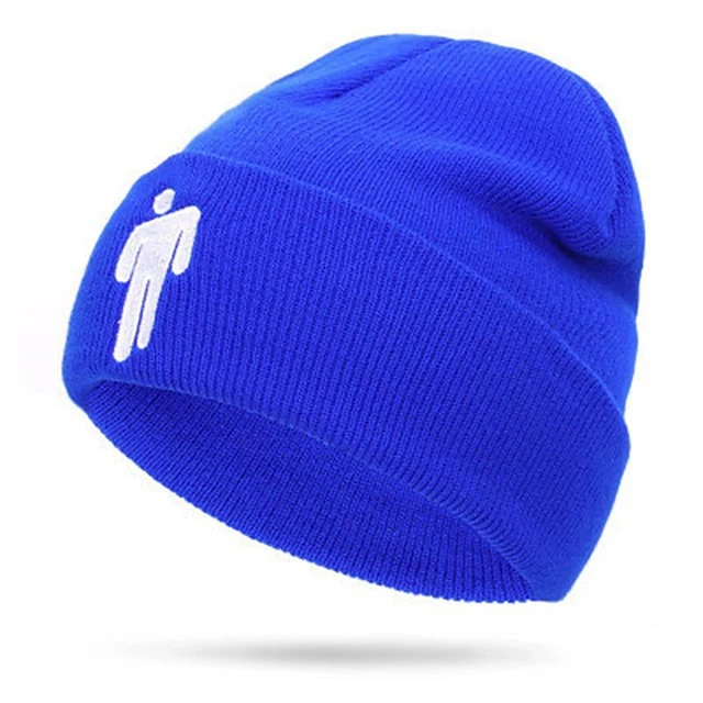 Knit beanie Billie Eilish-style, adjustable unisex hat, multiple colors