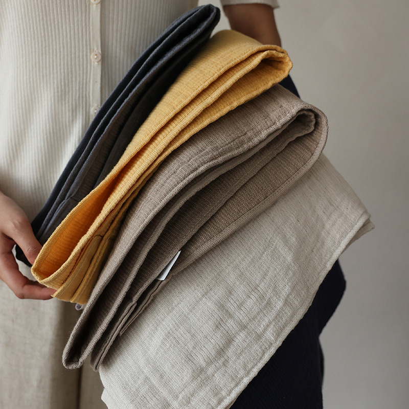 ✅ Towel for Face Washing, Pure Cotton, Household Absorbent, Bath, Large Adult Linen, Men's Double-Layer Gauze, 100% Sweat-Absorbent, Thin Bath