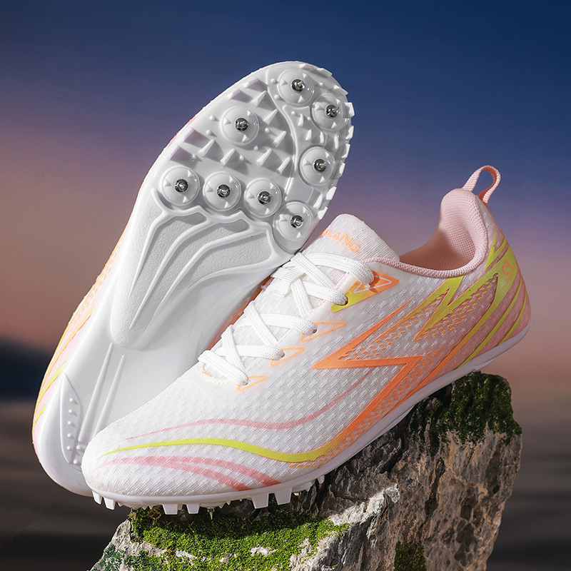 Zapatillas de Atletismo con Clavos De 8 Clavos PU, Malla y Caucho Transpirable para Pista de Atletismo image 8