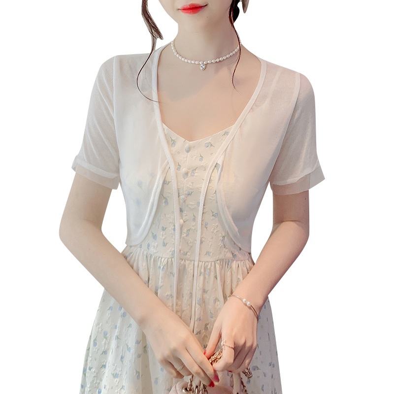 Summer fashionable design short knitted cardigan