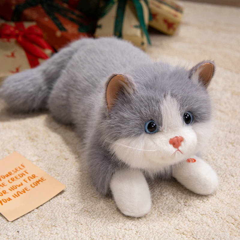 模擬ラグドール猫人形猫人形ぬいぐるみかわいいペット子猫布人形女の子ギフト|undefined