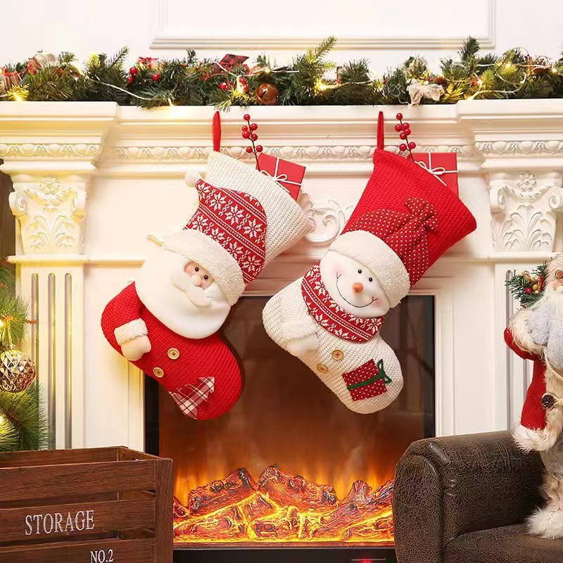 Christmas Fashion Santa Claus Snowman Cloth Party Christmas Socks display picture 1