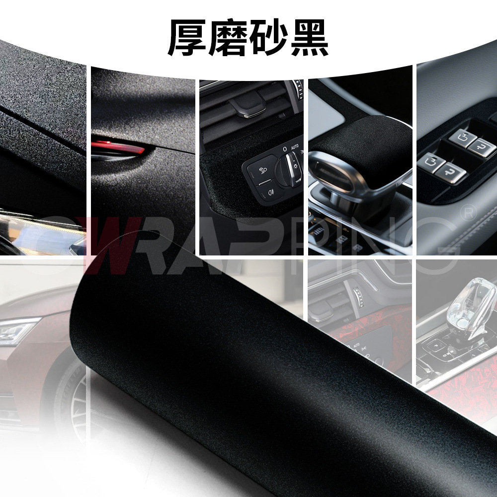 Thickened Black Warrior Frosted Matte Black Color Changing Film Car Electric Motorcycle Furniture Color Changing Sticker