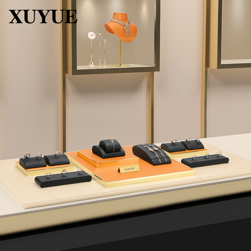 Xuyue Jewelry and Accessories Display Props High-End Metal Countertop Necklace Ring Earring Accessories Display and Showcase Props