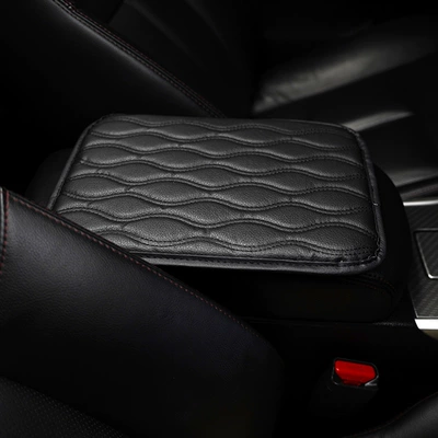 Armrest Box Heightening Pad, Car – Armrest box pad - thin-section-black