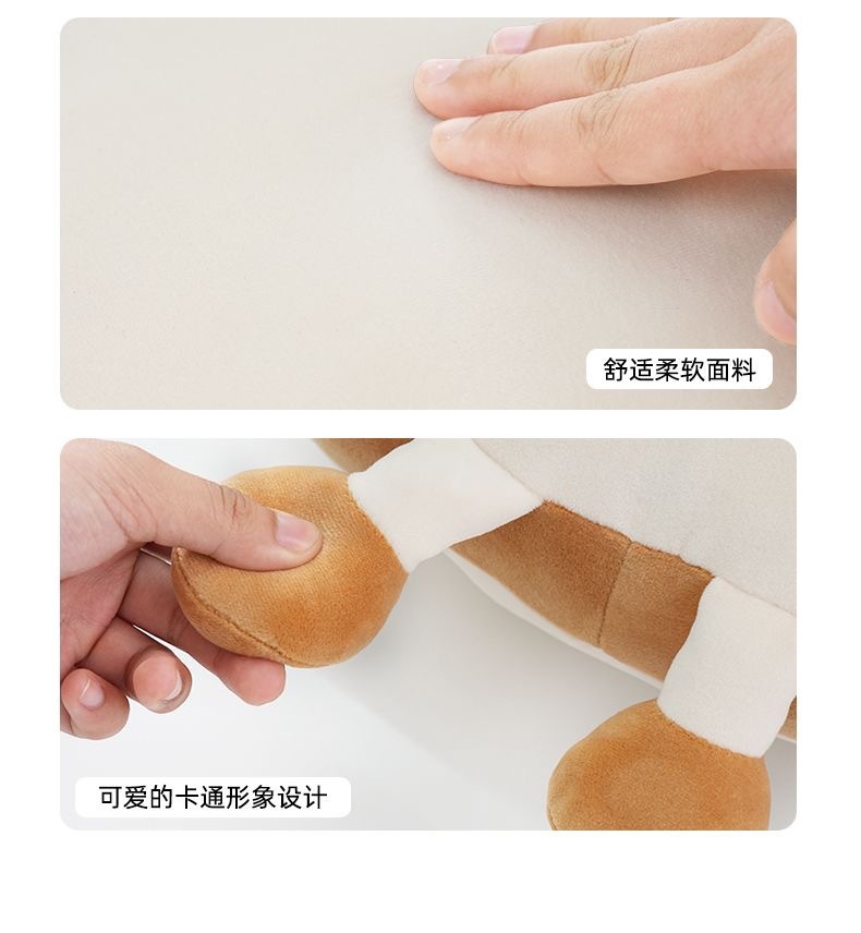Car Headrest, Cute Pillow, Neck Pillow, Cartoon Toast Bread Biscuit, Car Lumbar Support Decoration, All Year Round