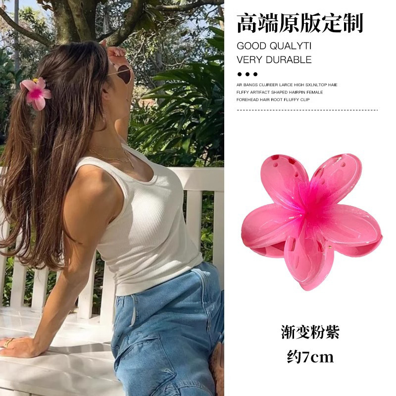 甜美小清新花朵发夹森系高级感刘海侧边夹海边氛围感拍照发饰头饰|undefined