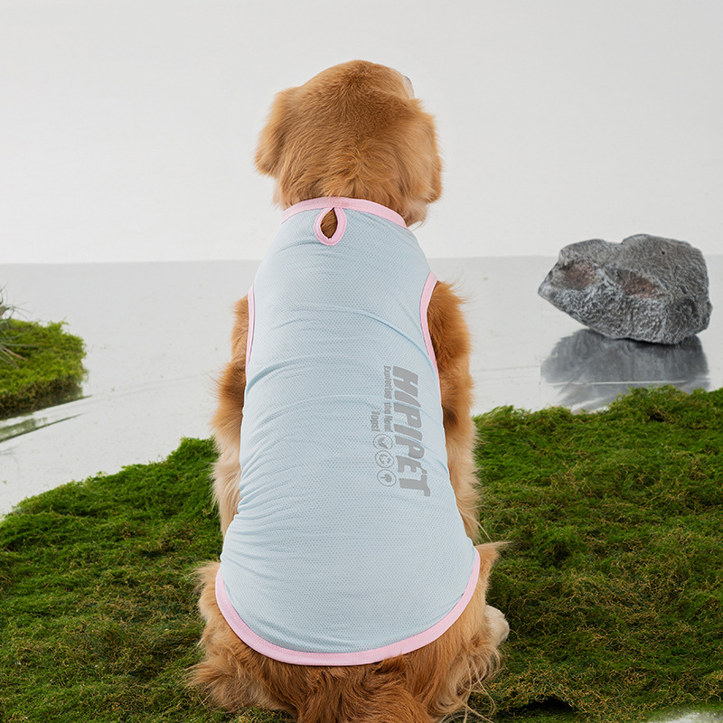 Minimal básico gran perro dorado Labrador gran perro de verano delgado chaleco transpirable ropa de perro perro mascota image 7