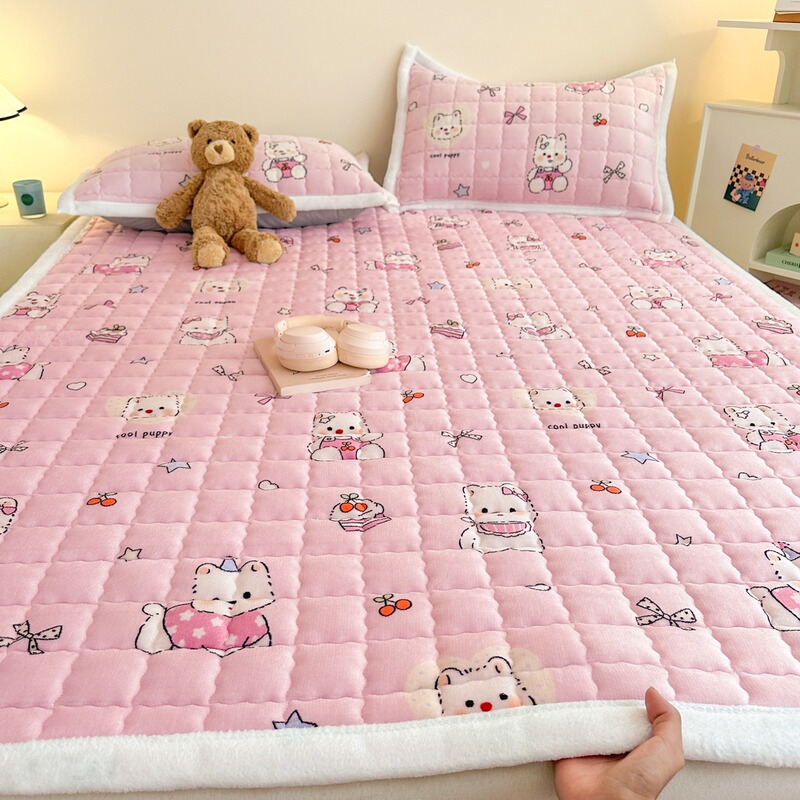 Winter Fleece-Lined Thickeneded Warm Class a Milk Velvet Mattress Thickeneded Velvet Warm Bed Student Dormitory Single and Double Mattress