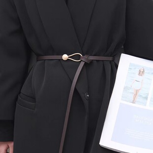 D 52801 Fashion Black Knot Belt Ůʿ������ �W���羳���R�d��