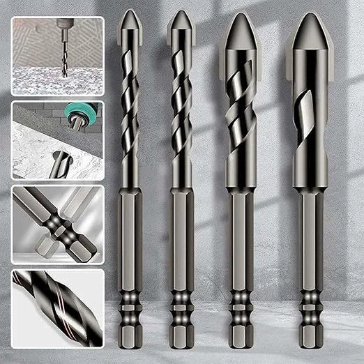 Ceramic glass metal multifunctional drill