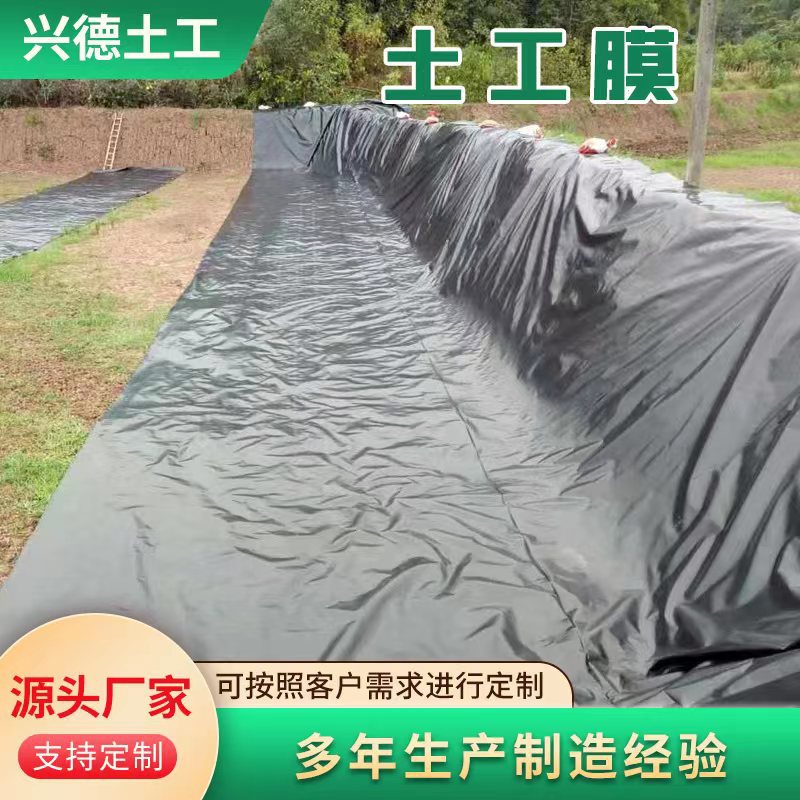 批发防渗土工膜 化工排污池  鱼塘养殖 垃圾填埋场土工膜pe土工模