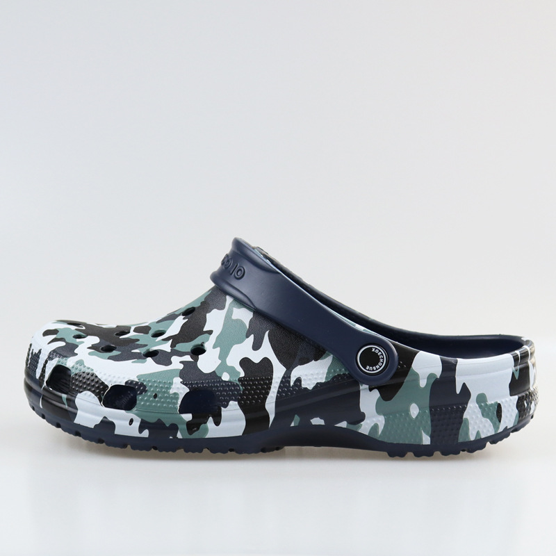 Source Factory zapatos con agujeros para hombres camuflaje verano Baotou sandalias y zapatillas antideslizantes y transpirables sandalias al aire libre zapatos de playa