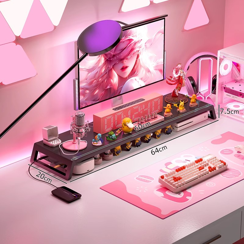 USB 버전이 포함된 64cm 검정색 검정색 프레임