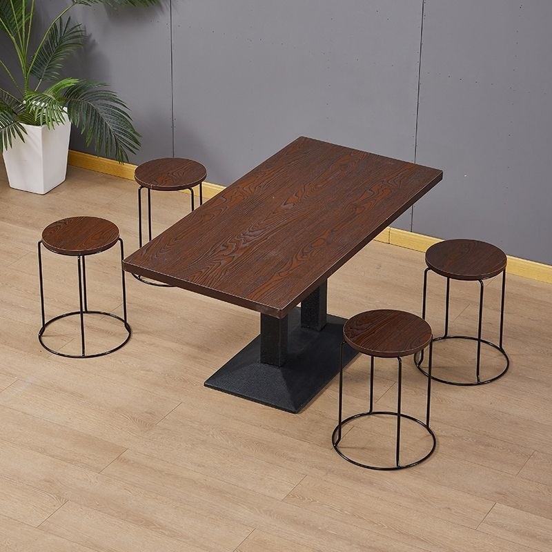 Mesa de comedor de restaurantes, snack shop, mesa y silla de comedor, mesa de comedor, mesa de té de leche, mesa redonda de roca