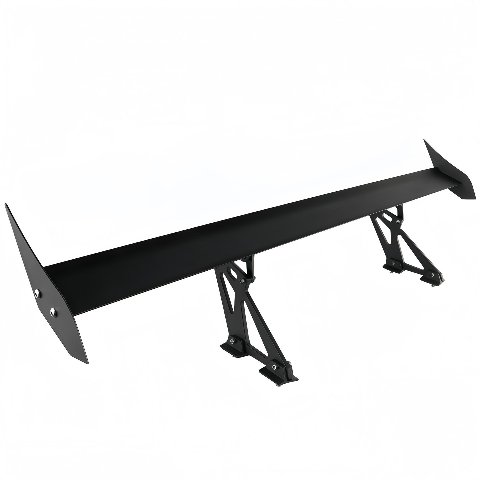 Cross-Border Car Modification Aluminum Alloy Rear Spoiler with Holes for Two or Three-Box Vehicles, Large Rear Spoiler, Fixed Wind Wing, Modified Spoiler