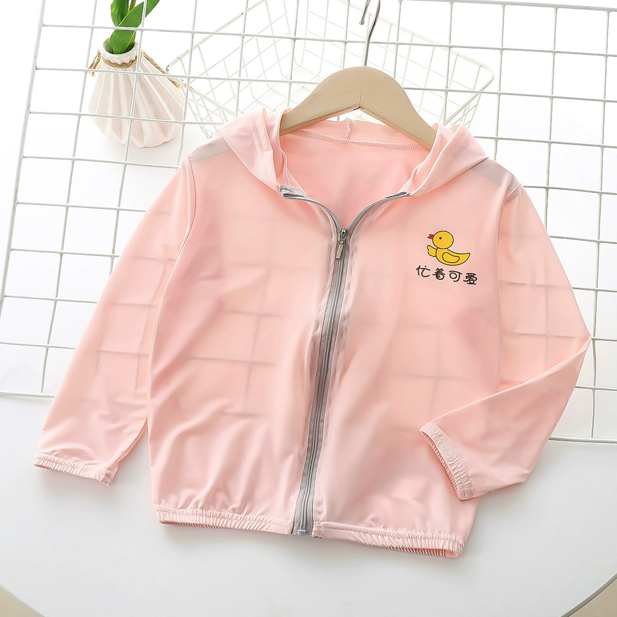 Children's silk summer sun protection clothing, breathable sun protection cream for men and women, cardigan, children's clothing, for teenagers