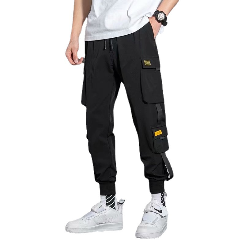 Overalls Men's Autumn and Winter New Trendyy Loose Leggings Korean Style Functional Style Harem Men's Outdoor Casual Pants