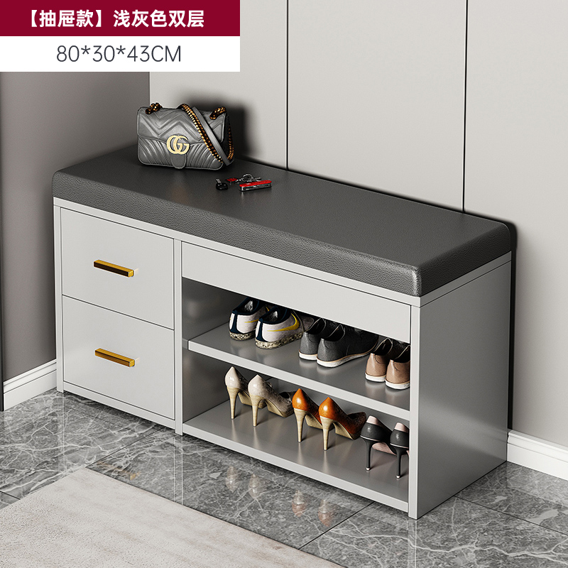 [럭셔리모델] 2단서랍 라이트그레이 80CM✓