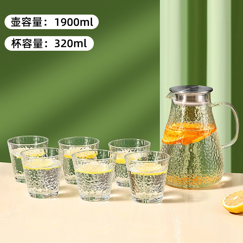 玻璃冷水壶家用食品级储水凉水冷泡壶大容量耐高温凉茶壶包邮批发|undefined