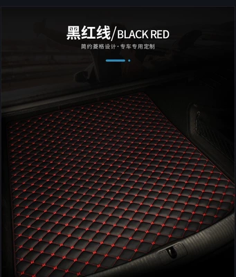 environmentally friendly and non-tasteless: Trunk Mat - sports-black-and-red-tile-customized-domestic-and-foreign-car-models