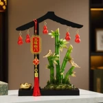 创意仿玉节节高升摆件家居客厅玄关饰品乔迁新居礼品五福临门摆设