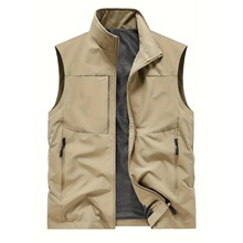 D 50599 Sleeves Workwear Multi Pocket Vest ���b��ڴ��R��
