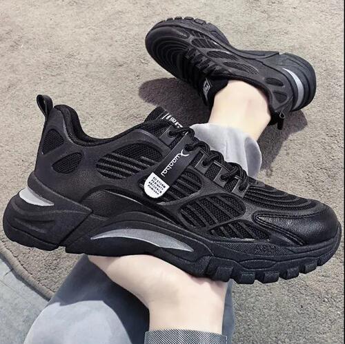 Men's Spring and Summer Sports Shoes, Father-in-Law Shoes, Breathable Student Casual Shoes, Korean Style, Trendy and Versatile, Insole Elevation Running Shoes