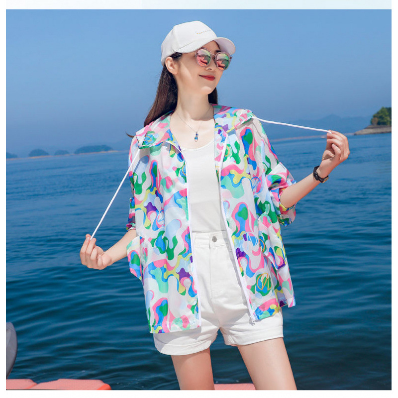 杭派精品防晒服女中长款宽松显瘦防晒衣薄款防晒衣2025年夏薄外套