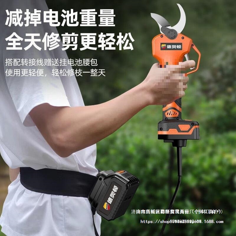 德国进口电动剪刀修枝剪刀果树充电液晶无线锂电园艺园林粗枝家用