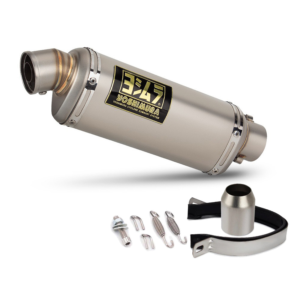 Motorcycle modified Yoshimura exhaust pipe tail throat stainless steel tail section R3/R2/R15/z400/Triumph/Kaiyue