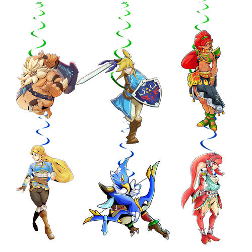 Game Legend of Zelda theme party decoration Legend of Zelda flag and card balloon set