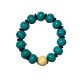 Factory Direct turquoise bracelet men's and women's old barrel beads beeswax single circle Wenwan bracelet vintage wholesale