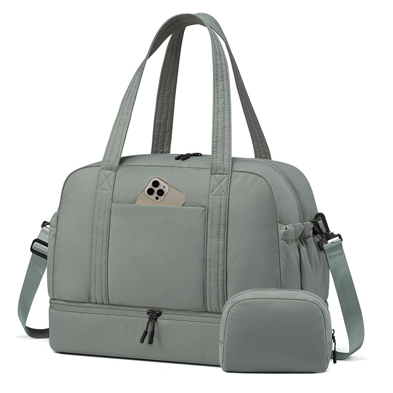 Amazon nueva bolsa de fitness de fin de semana para mujeres con zapato compartimiento bolsa de viaje con bolsa mojada bolsa de viaje bolsa de mano