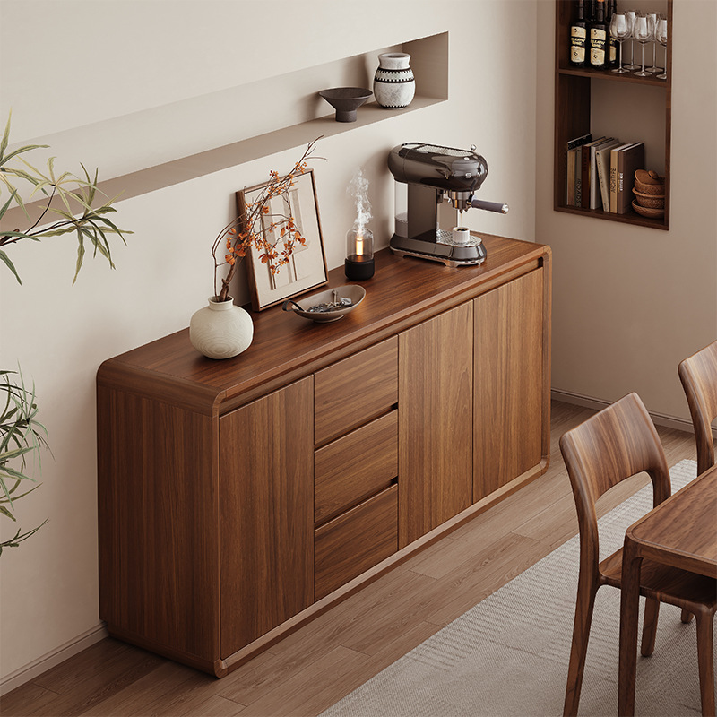 Solid Wood Sideboard Against the Wall, Integrated Cabinet, Storage Cabinet, Antique Style Tea Cabinet, Living Room Storage Cabinet, Storage Cabinet, Low Cabinet