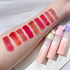 Cute lipstick, peach lip gloss, matte lip balm