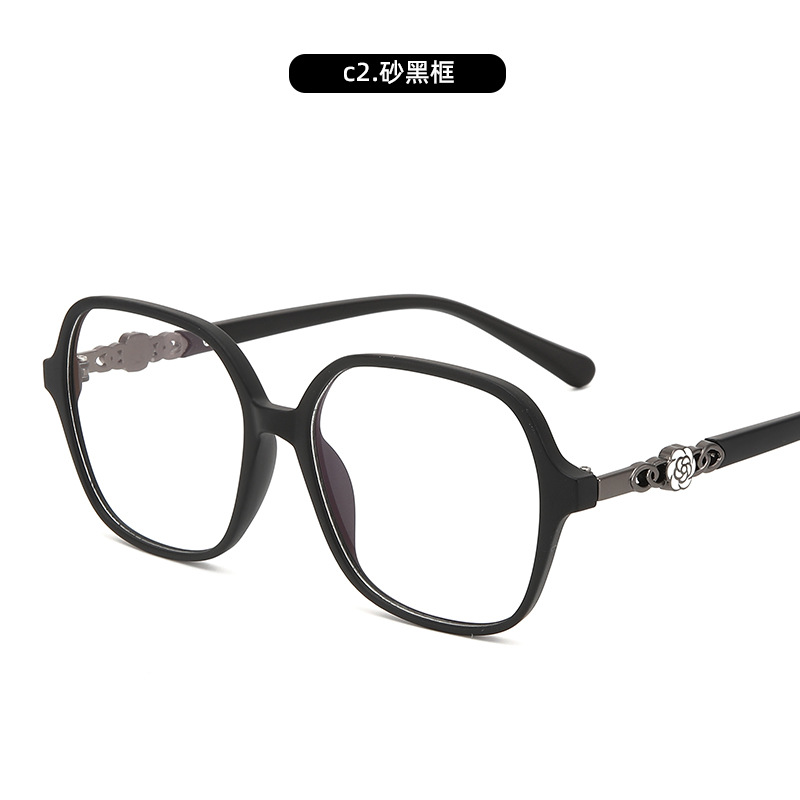 Nueva celebridad de Internet Xiaoxiangfeng Camellia Gafas anti-luz azul Versión coreana del marco de espejo en vivo de Douyin femenino Marco de espejo de miopía