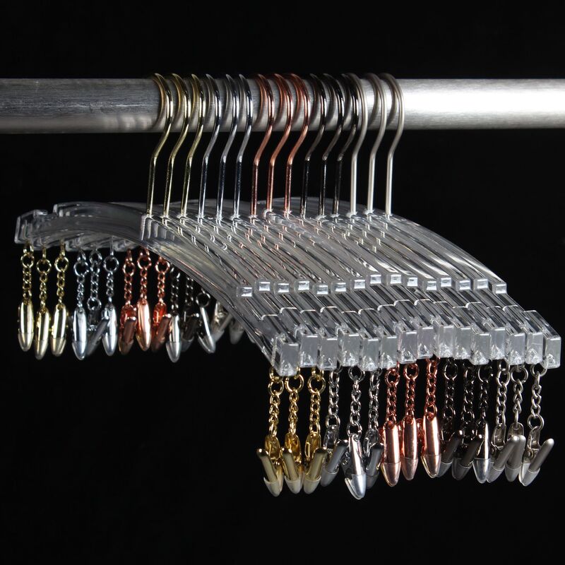 Imitation Acrylic Transparent Crystal Inner Hanger High-end Seamless Light Luxury Boutique Underwear Shop Plastic Bra Panty Clip