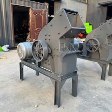 家直发双击式破碎机粉碎各种石头花岗岩鹅卵石混凝土块制砂机