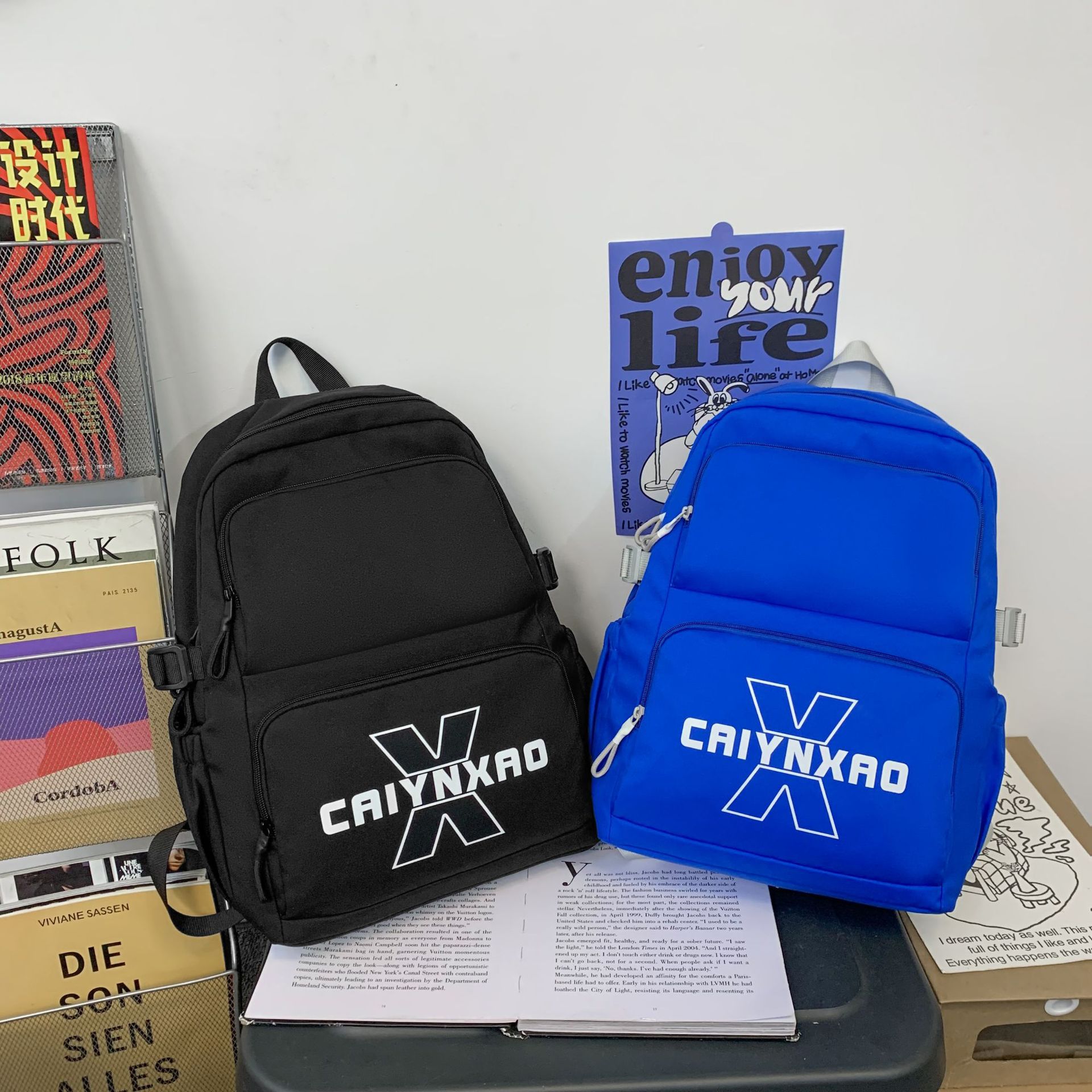 Nueva versión coreana de la mochila de todo fósforo de estilo universitario dulce, pequeña y fresca, niña Mori, linda mochila escolar para estudiantes