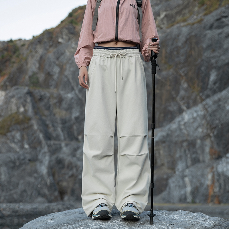 Jack's Outdoor Mountain Hiking Pants for Men, Camping Couple Paratrooper Pants, Color-Blocking Pleated Loose Casual Long Pants for Women Jack's Outdoor Mountain Hiking Pants for Men, Camping Couple Paratrooper Pants, Color-Blocking Pleated Loose Casual Long Pants for Women