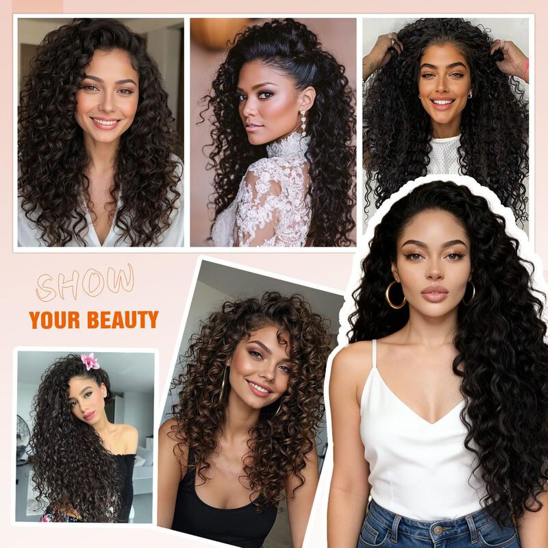 Cross-Border European and American Style 13*4 High-Definition Lace Front Wig, Matte High-Temperature Fiber, Middle Part Long Curly Hair, African Small Curls Full Head Wig Cross-Border European and American Style 13*4 High-Definition Lace Front Wig, Matte High-Temperature Fiber, Middle Part Long Curly Hair, African Small Curls Full Head Wig