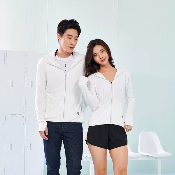 Women's Summer Thin Breathable Anti-UV Outdoor New Ice Silk Sun Protection Clothing Men's Printable LOGO