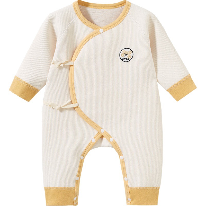 Ropa de bebé recién nacido Primavera, Otoño e Invierno recién nacido tocando fondo caliente monje 0 traje de marzo otoño mameluco bebé mono