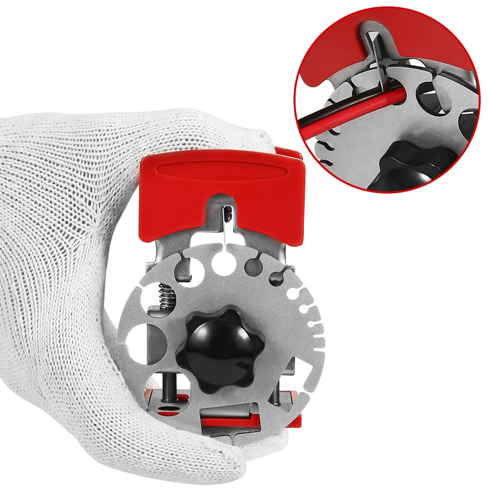 Handheld Cable Stripper — Manual Wire Stripper with Replaceable Blades, Plastic/Metal Disc Options