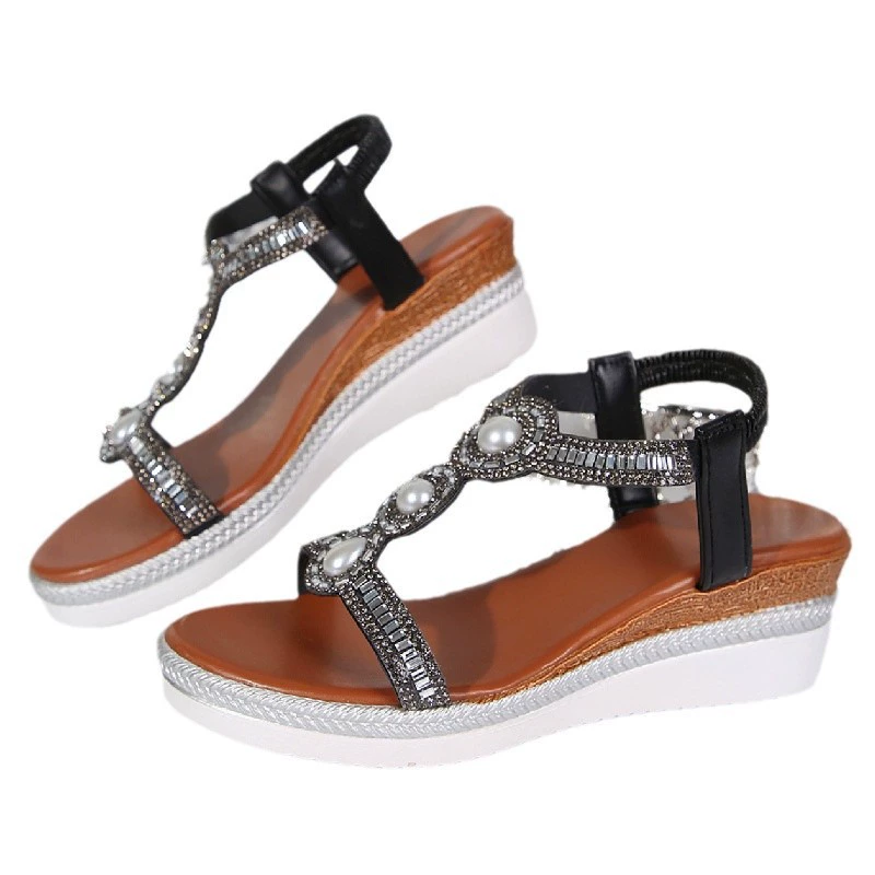 Cross-border trading), sandals, 2025 years, flowered, plus size, (Physicals