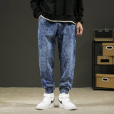 Осенние джинсы, трендовые штаны, оверсайз, в корейском стиле