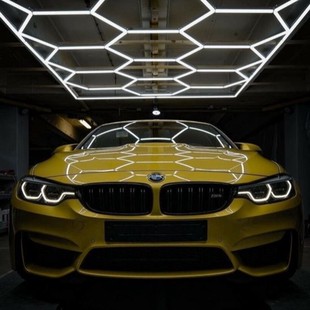 Cross-Border Hexagonal Lamp Super Bright Hexagonal Honeycomb Lamp Modified Car Shop Car Accessories Shop Special Lighting 14 Holes